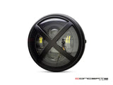 7" Matte Black LED X-Rally Headlight for Super73 and other Ebikes - ONE LEFT IN STOCK