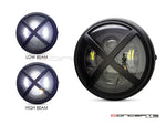 7" Matte Black LED X-Rally Headlight for Super73 and other Ebikes - ONE LEFT IN STOCK