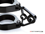 "Corto" Black CNC Machined Headlight Brackets