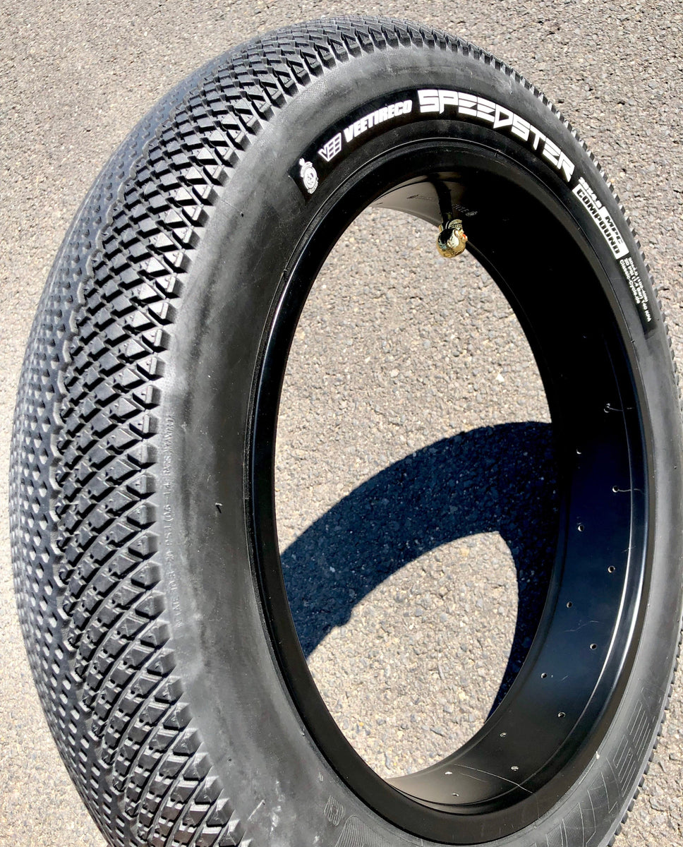 Vee Speedster All Black 20 x 4 inch Tire for Ebikes – Custom-Ebike