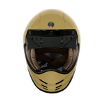 Retro Moto Helmet Full Face Sand Color