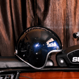 Blue Flake  Helmet Vintage Open Face "Electric bike helmet" "Electric Motorcycle helmet" Super73 ONYX Huck Cycles