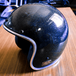 Blue Flake  Helmet Vintage Open Face "Electric bike helmet" "Electric Motorcycle helmet" Super73 ONYX Huck Cycles