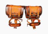 LAROSA SADDLEBAGS FOR SUPER73 - VINTAGE BROWN WITH WHITE THREAD AND FINISH