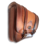 LA ROSA LEFT SIDE SINGLE LEATHER  BOLT ON BAGS - FOR ALL SUPER 73 MODELS INCLUDES MOUNTING PLATES