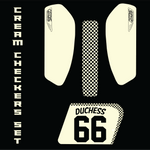 KIT #6 S-2 NUMBER PLATES CREAM CHECKERS