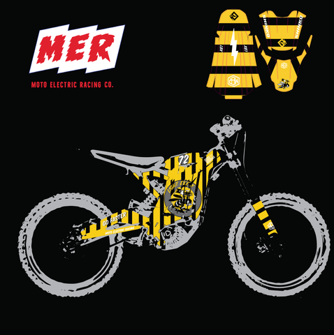 "Light Bee Bomber" Sur Ron Decal Kits by MER