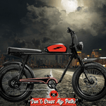Super73 with Lucky 13 Black Cat decals from www.Custom-Ebike.com