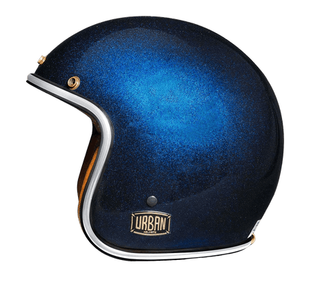 Blue Flake  Helmet Vintage Open Face "Electric bike helmet""Electric Motorcycle helmet"