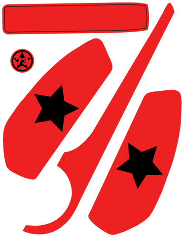 BLACK STAR ON RED (S2/R Series)