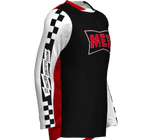 "COILED" RED BLACK JERSEY