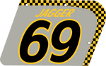 YELLOW / GREY CHECKER DECALS + PLATES
