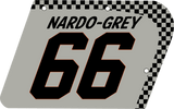 KIT #5 S-2 NUMBER PLATES GREY CHECKERS