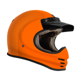 Moto Helmet Full Face Orange Color