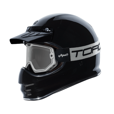 Blackout Retro Moto Helmet Full Face