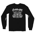 Fire Tigers Long Sleeve Black T with Bolts